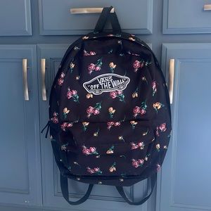 Vans off the Wall black backpack